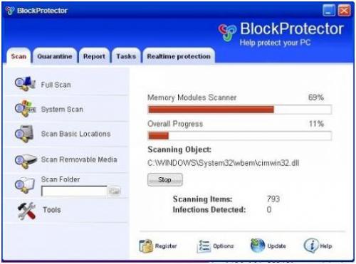 One of the latest clones in the Winiguard family: Blockprotector